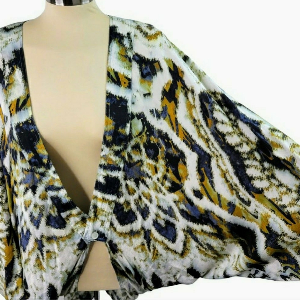 COPY - Tribal Ikat Print Kimono Top Free People